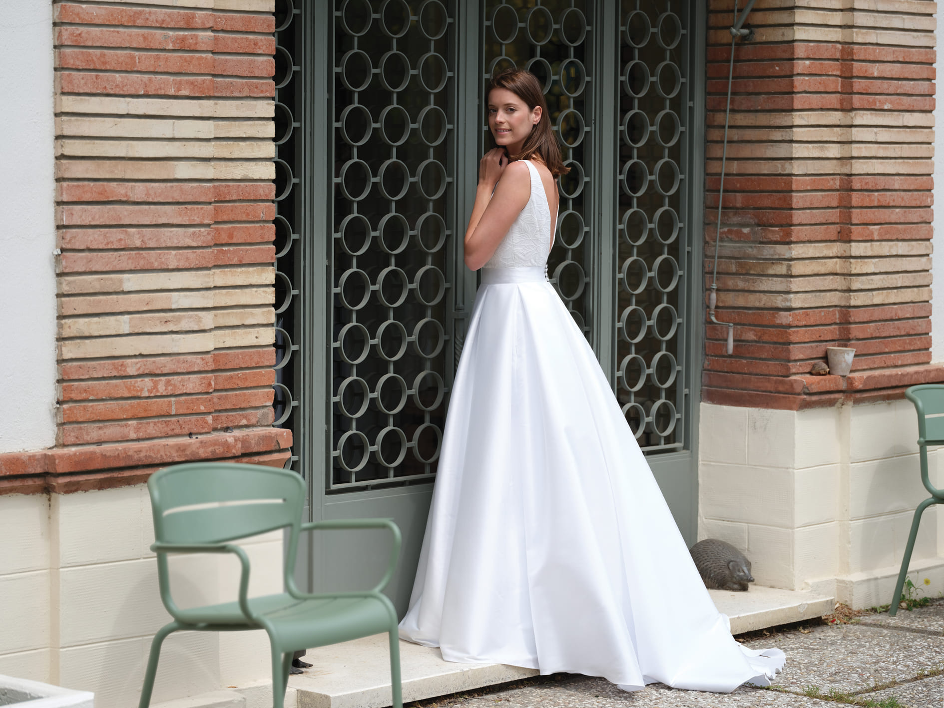 Robe de mariée Syllabe sans manches - Bochet Créations 2022