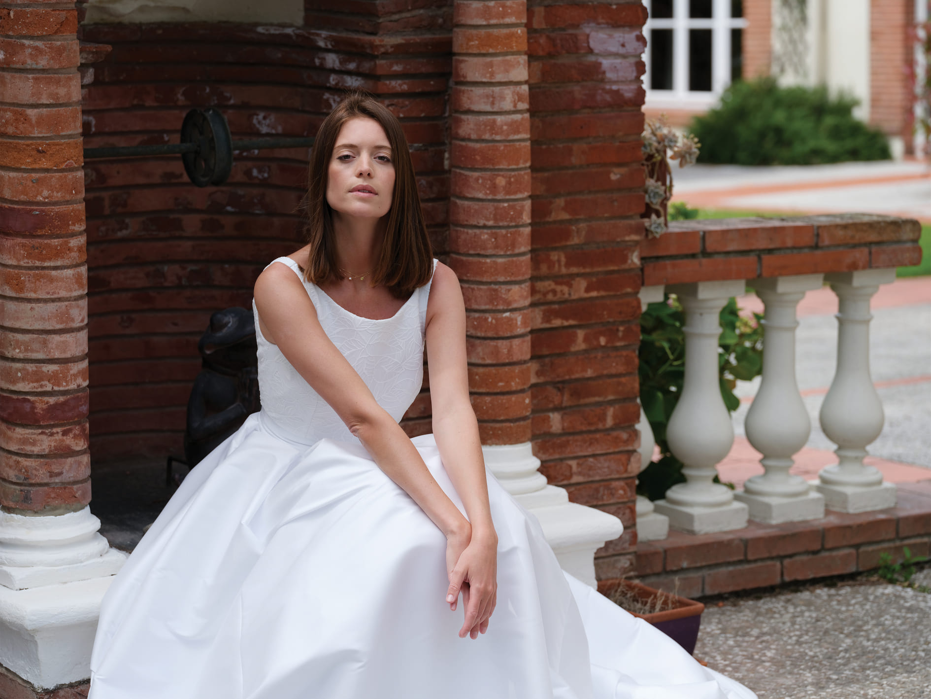 Robe de mariée Syllabe décolleté Bateau - Bochet Créations 2022