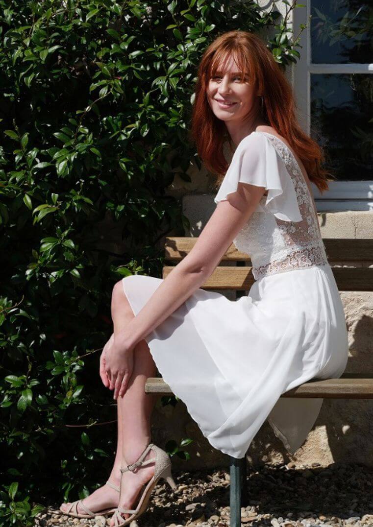 Robe de mariée Tahiti- Créations Bochet Collection 2023