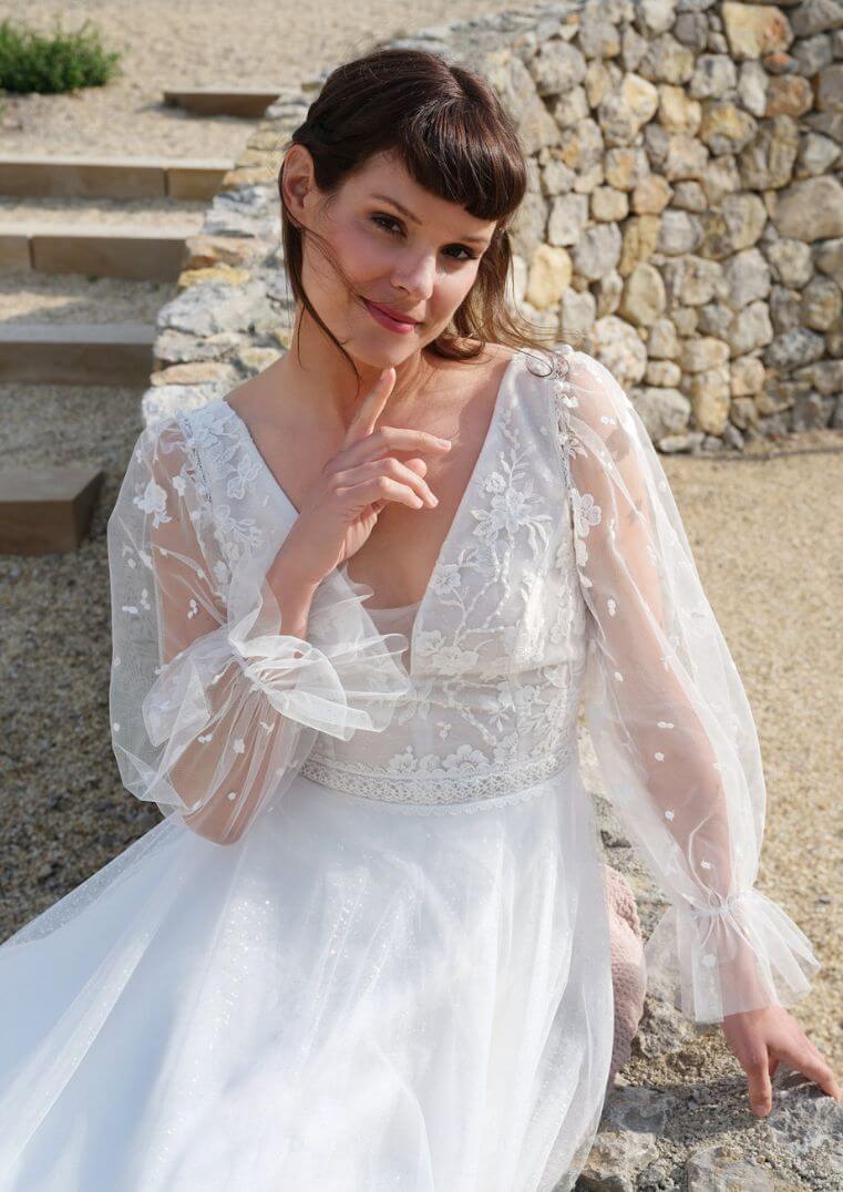 Robe de mariée Potentille - Créations Bochet collection 2024