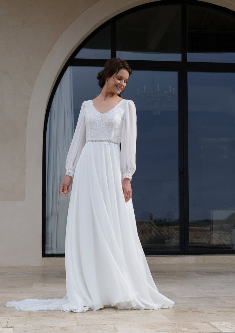 Robe de mariée Verveine - Créations Bochet collection 2024