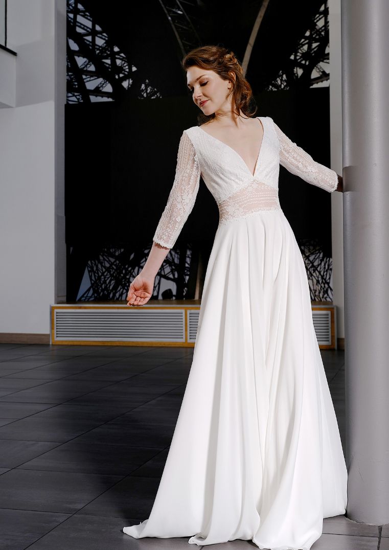 Robe de mariée Alysson - Créations Bochet collection 2024