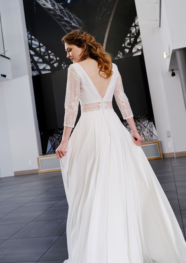 Robe de mariée Alysson - Créations Bochet collection 2024